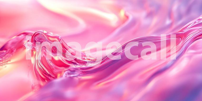Liquid Dreams: A mesmerizing wave of pearlescent pink, shimmering and undulating like a liquid dream, invites the viewer to lose themselves in its ethereal beauty