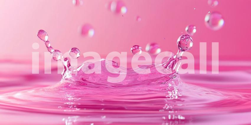 Liquid Dreams: A mesmerizing wave of pearlescent pink, shimmering and undulating like a liquid dream, invites the viewer to lose themselves in its ethereal beauty