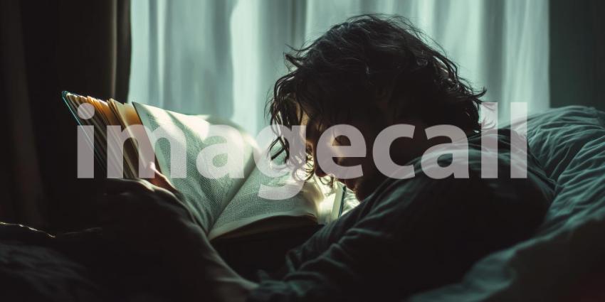 Peaceful Indoor Reading with Natural Light and Greenery