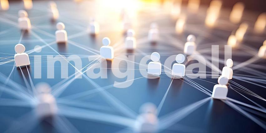 Connected Minds: A vast network of interconnected individuals, symbolizing the power of collaboration and the strength of the human spirit