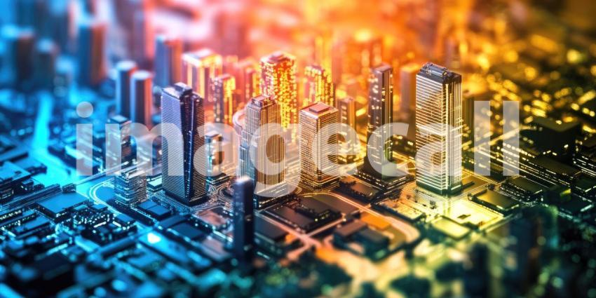 Where Skyscrapers Kiss the Horizon, a City Awakens in the Golden Hour