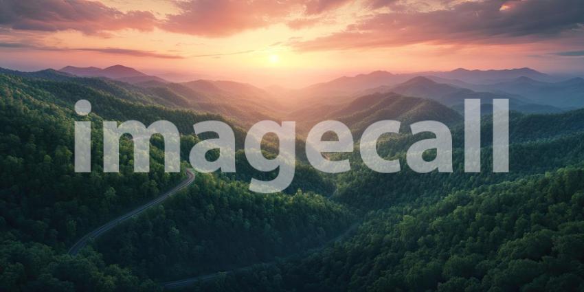 A Sun-Kissed Canvas: Where Mountains Embrace the Golden Hour