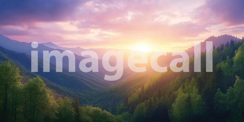 A Sun-Kissed Canvas: Where Mountains Embrace the Golden Hour