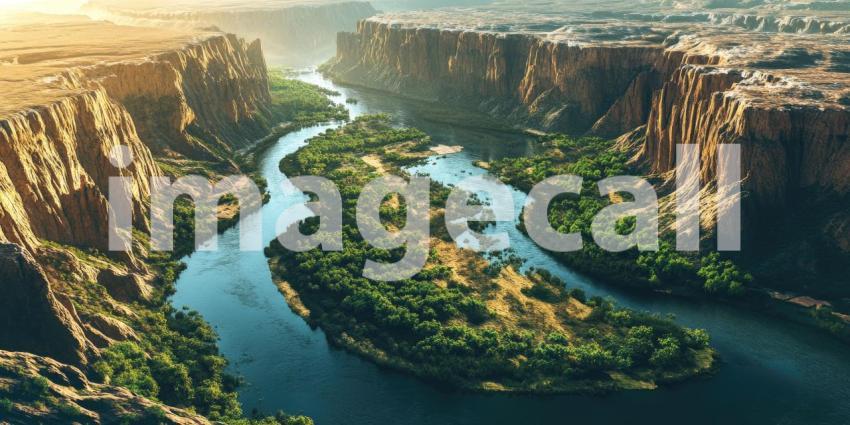 Where Mountains Embrace the River, a Scenic Symphony of Stone and Water