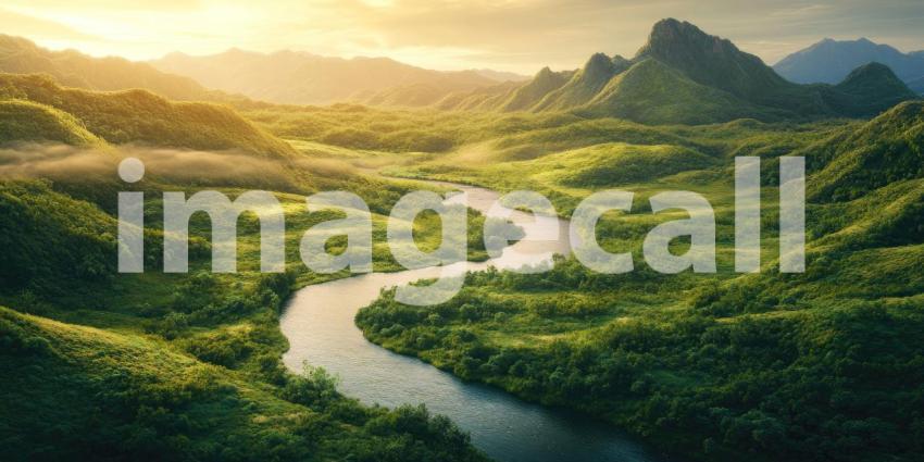 Where Mountains Embrace the River, a Scenic Symphony of Stone and Water
