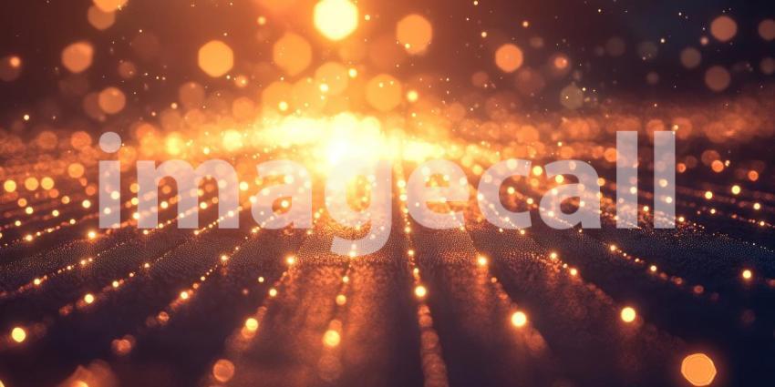 A Golden Tapestry of Light, Where Specks of Magic Dance and Shimmer