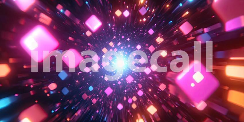 A Celestial Hive: Where Hexagons Gleam and Stardust Shimmers