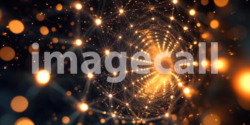 A Golden Tapestry of Light, Where Specks of Magic Dance and Shimmer