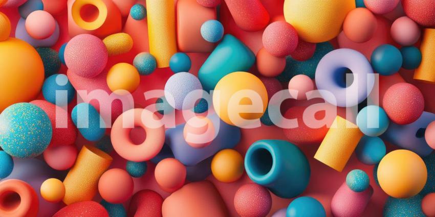 A Symphony of Spheres: A Kaleidoscope of Colors in Motion