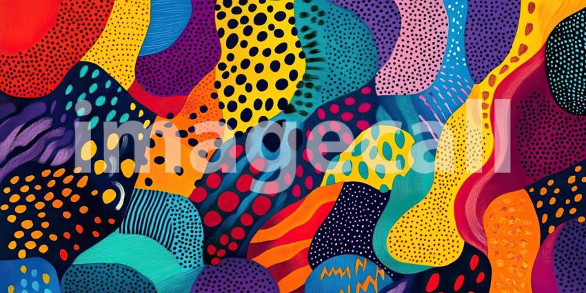 A Symphony of Hues: Where Colors Dance in Wavy Patterns