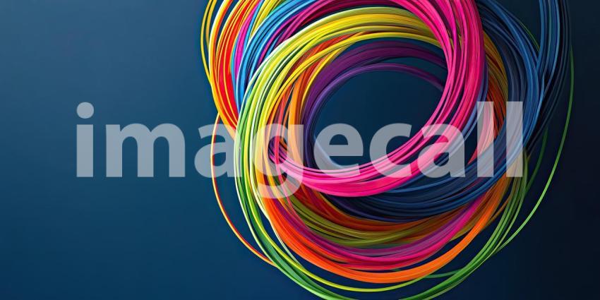 A Cosmic Dance: Where Energy Swirls and Colors Ignite