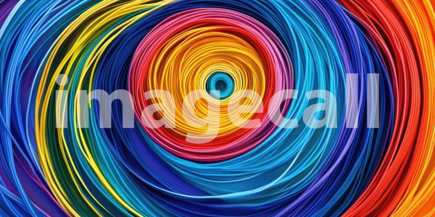 A Cosmic Dance: Where Energy Swirls and Colors Ignite