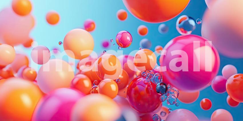 A Symphony of Spheres: Where Colors Dance in a Weightless Ballet