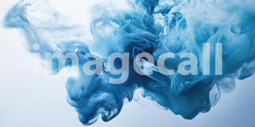 Celestial Currents: An Abstract Swirl of Blues, Evoking the Depth and Motion of a Cosmic Nebula