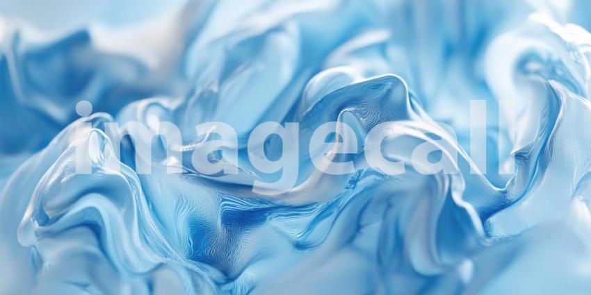 Celestial Currents: An Abstract Swirl of Blues, Evoking the Depth and Motion of a Cosmic Nebula