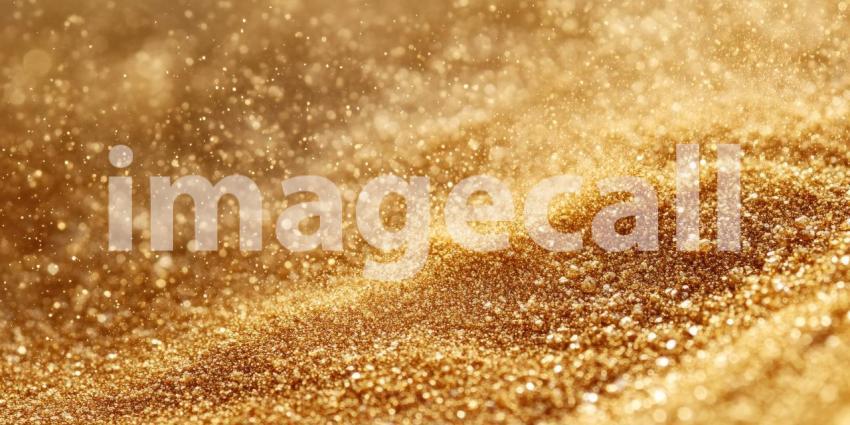 Golden Dust Motes: A Shimmering Cascade of Golden Particles Dancing in the Light