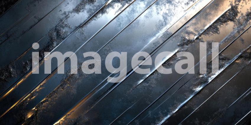 Rust and Rustle: A Textured Abstract of Wavy, Oxidized Metal, Evoking a Sense of Age and Industry