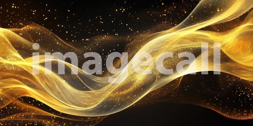 Golden Nebula: A Celestial Tapestry of Shimmering Gold Dust, Swirling and Dancing in Cosmic Currents