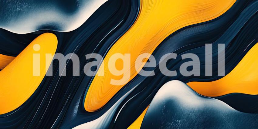 Golden Energy Flow: A Dynamic Abstract of Intertwining Waves of Light, Pulsating with Warmth and Radiance