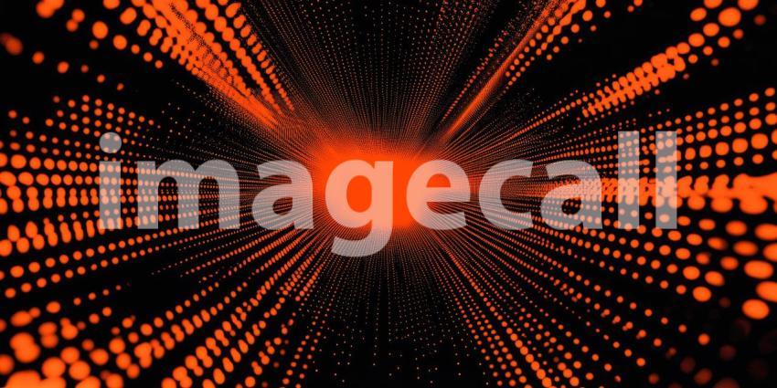 Embers of Creation: A Dynamic Abstract of Intertwining Particles, Pulsating with Fiery Energy