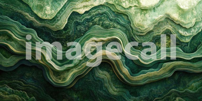 Emerald Labyrinth: A Lush Tapestry of Intertwined Green Blades