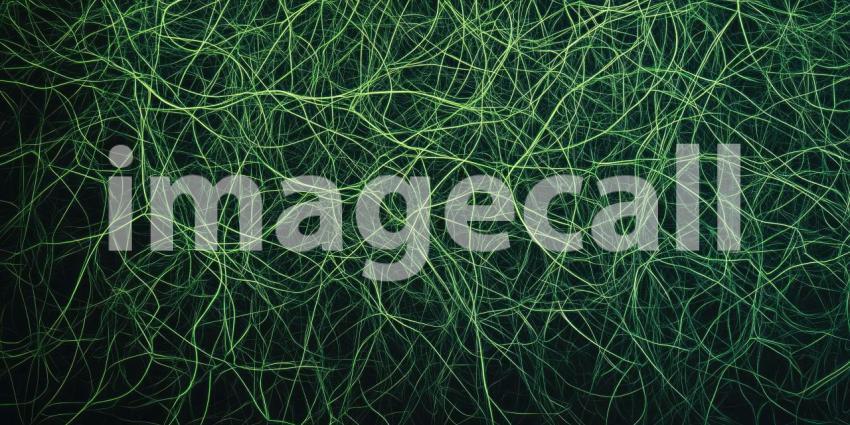 Emerald Labyrinth: A Lush Tapestry of Intertwined Green Blades