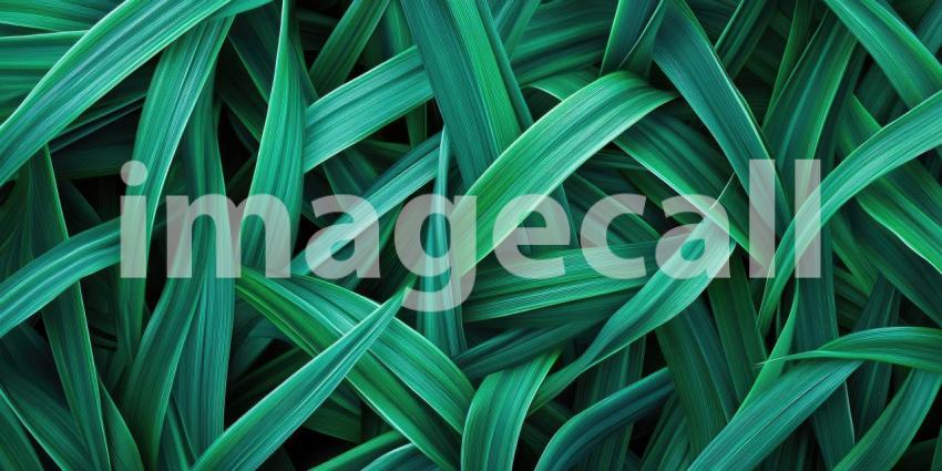 Emerald Labyrinth: A Lush Tapestry of Intertwined Green Blades