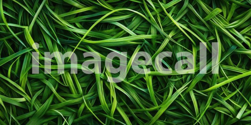 Emerald Labyrinth: A Lush Tapestry of Intertwined Green Blades
