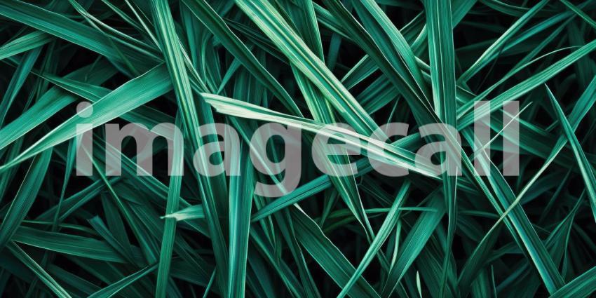 Emerald Labyrinth: A Lush Tapestry of Intertwined Green Blades