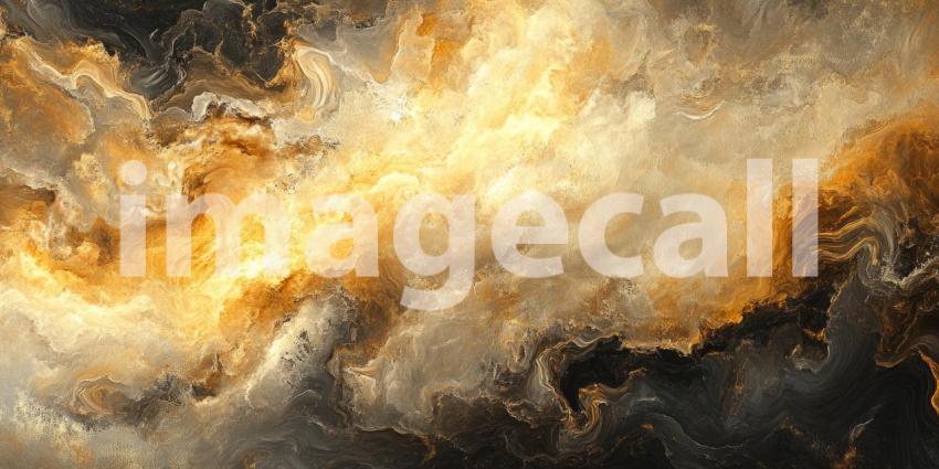 Fluid Terra: An Abstract Landscape of Swirling Marble in Earthy Hues of Grey, White, and Ochre