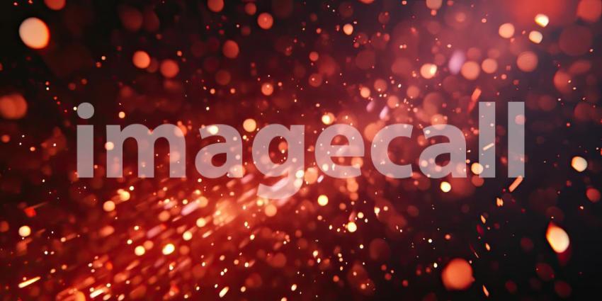 Embers Dance: A Shower of Sparks and Glowing Embers Against a Dark Night Sky