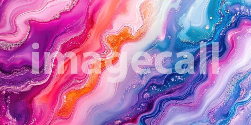 Dreamscape Swirl: A Fluid Abstract of Intertwining Colors, Evoking a World of Imagination and Wonder