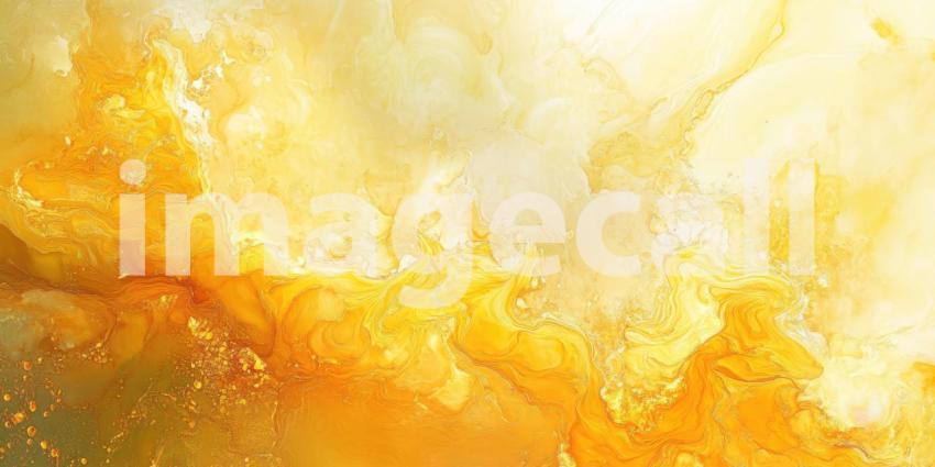 Golden Reverie: An Abstract Canvas of Swirling Yellows, Evoking Dreams of Sunshine and Warmth