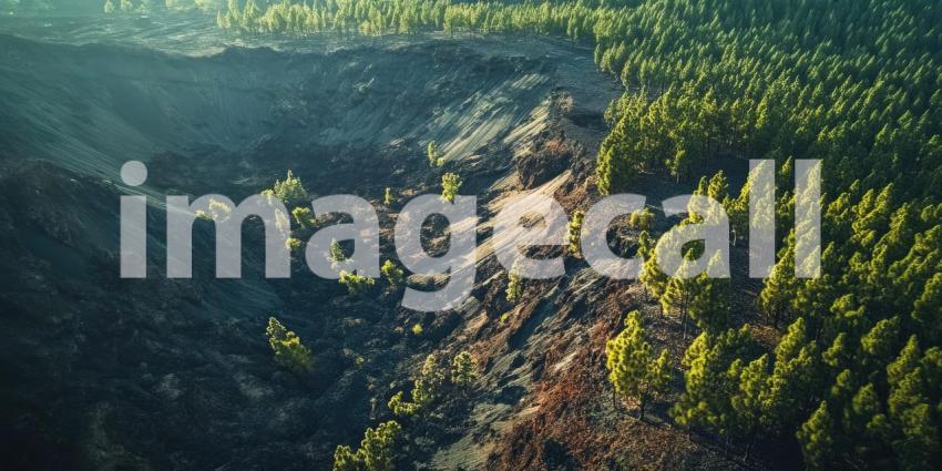 Mountainside Village: A Verdant Oasis Nestled Among Terraced Vineyards and Rugged Cliffs