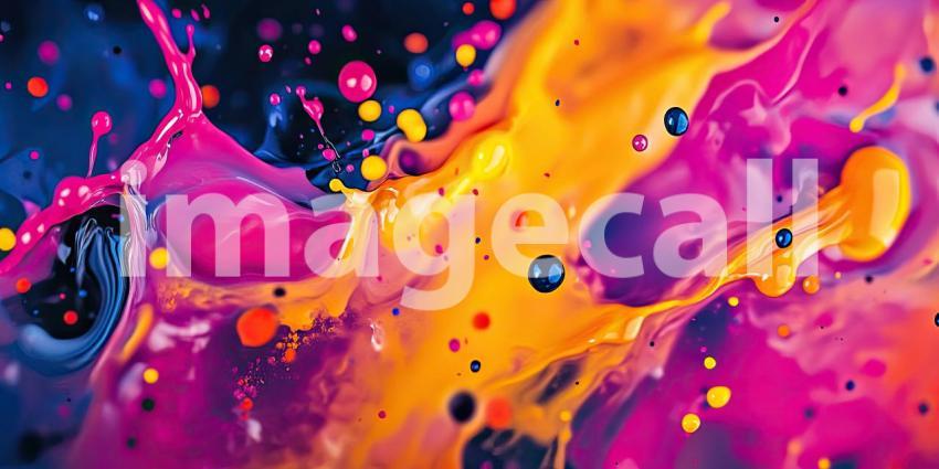 Chromatic Explosion: A Dynamic Burst of Color, Where Vibrant Hues Splash and Dance in a Kaleidoscopic Symphony