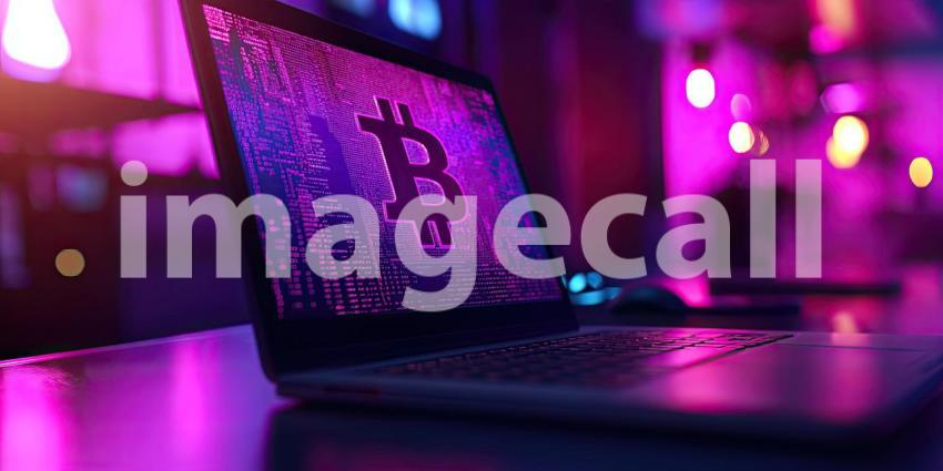 Neon Nights: A Hacker's Workstation, Bathed in a Glow of Pink and Purple, with Data Streams Dancing Across the Screen