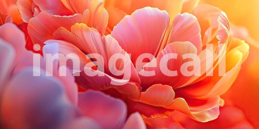 A Touch of Spring: Delicate Tulips Bathe in Sunlight Against a Soft Pink Wall in a Serene Interior