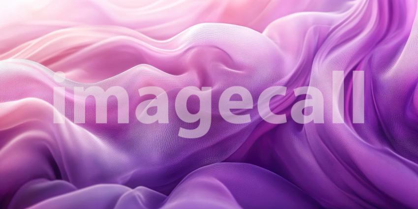 A Fluid Symphony of Color: Abstract Waves of Radiant Pink and Purple Swirl and Flow in a Mesmerizing Dance