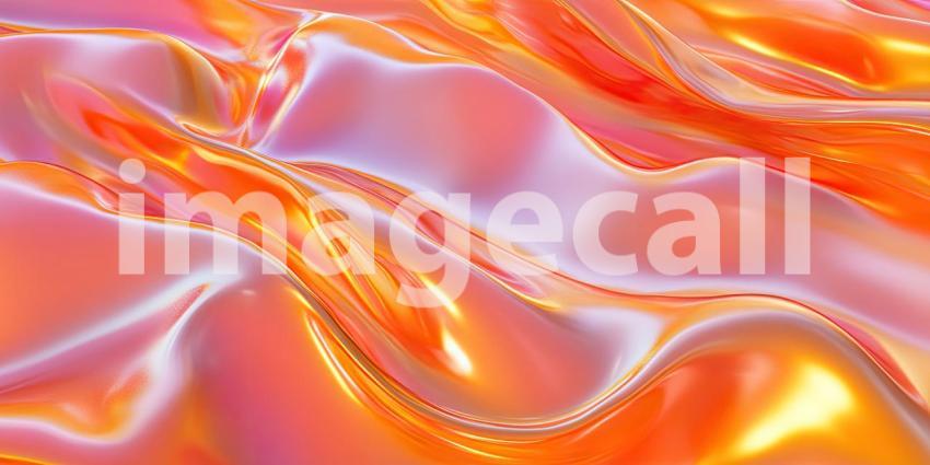 A Fluid Symphony of Color: Abstract Waves of Radiant Pink and Purple Swirl and Flow in a Mesmerizing Dance