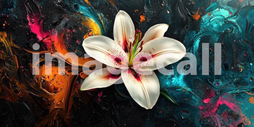 Serene Bloom: A Solitary White Water Lily Floats Gracefully on a Calm Pond, Its Petals Unfurling in the Soft Morning Light