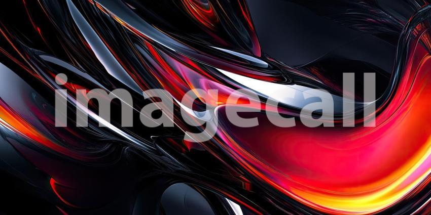 Dynamic Intersect: A Symphony of Vibrant Lines and Angles Intertwine in a High-Energy Composition, Pulsating with Neon Hues Against a Deep, Dark Background
