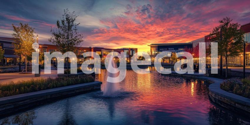 A Vision of Urban Renewal: A Vibrant Mixed-Use Development Takes Shape, Blending Contemporary Architecture with Lush Green Spaces and Bustling City Streets