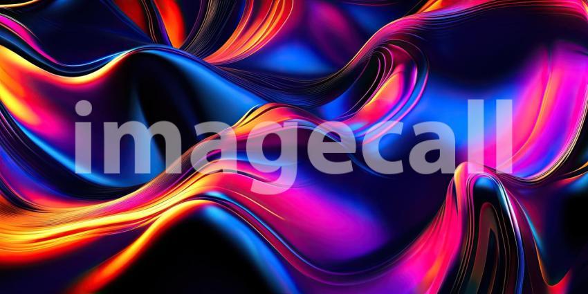 Dynamic Intersect: A Symphony of Vibrant Lines and Angles Intertwine in a High-Energy Composition, Pulsating with Neon Hues Against a Deep, Dark Background
