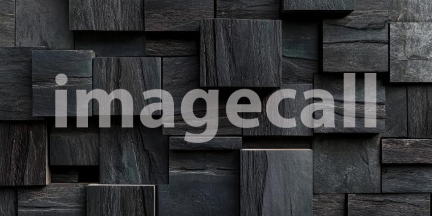 A Sea of Shadows: A Monochrome Landscape of Interlocking Cubes, Each Facet Reflecting a Haunting Depth