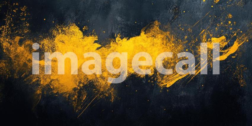 Abstract Fluid Gold: A Dynamic Composition of Swirling Black and Golden Hues Intertwine, Evoking a Sense of Luxury and Opulence