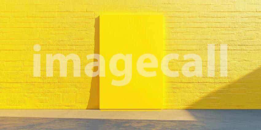 A Wall of Sunshine: A Vibrant Yellow Brick Wall, Bathed in Sunlight, Creates a Bold and Cheerful Architectural Statement