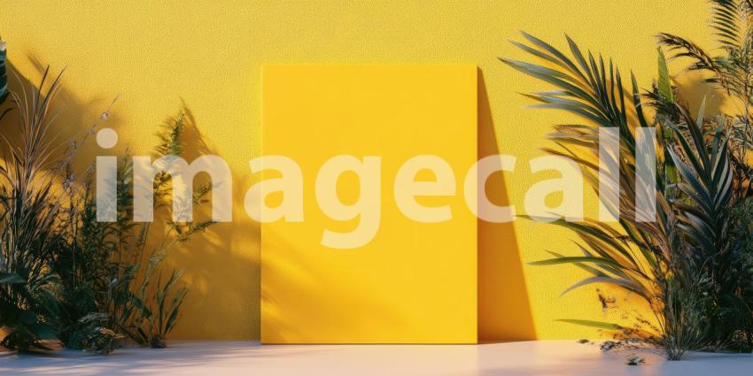 A Wall of Sunshine: A Vibrant Yellow Brick Wall, Bathed in Sunlight, Creates a Bold and Cheerful Architectural Statement