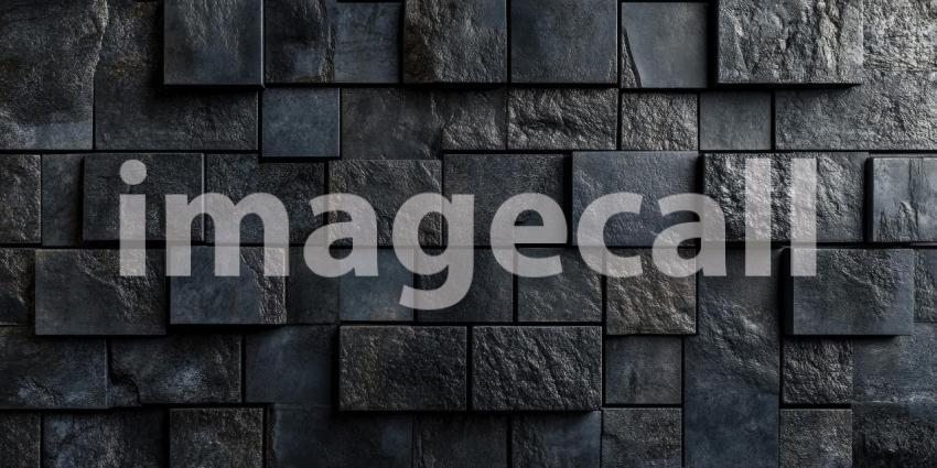 A Sea of Shadows: A Monochrome Landscape of Interlocking Cubes, Each Facet Reflecting a Haunting Depth