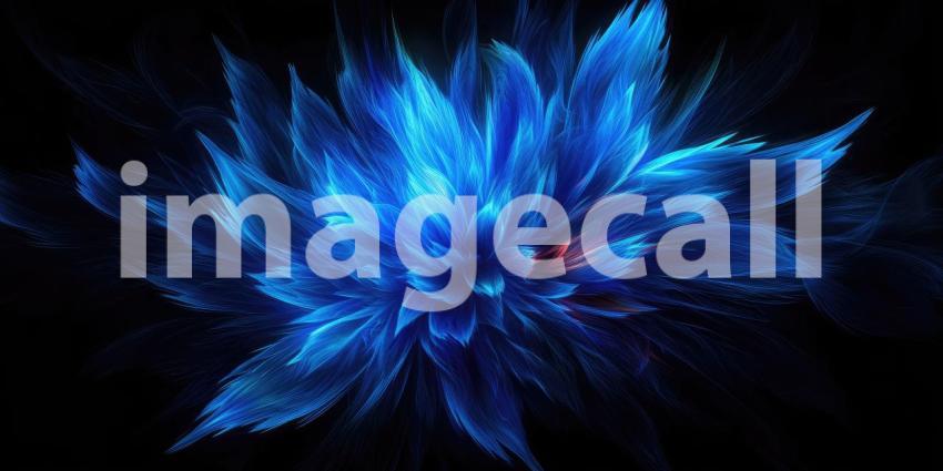 Celestial Currents: A Dynamic Flow of Blue Particles, Reminiscent of Cosmic Nebulae, Swirls and Dances Across a Dark Canvas, Evoking a Sense of Otherworldly Wonder