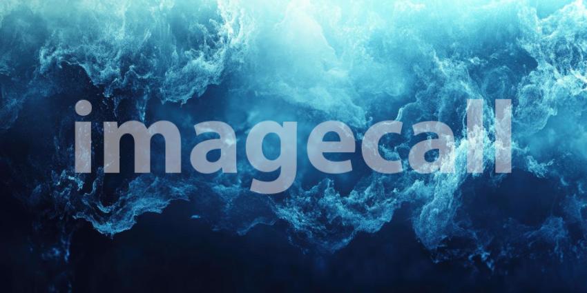 A Deep Dive into Texture: A mesmerizing abstract composition of swirling, metallic blue, evoking a sense of depth and fluidity